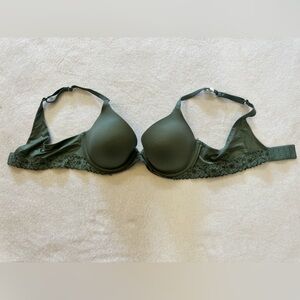 Aerie Dark Green Lace Bra